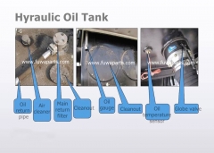 FUWA Crane Accessories Oil Tank Fuel Tank Globe Valve