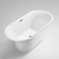 Aifol 67’’ Luxury Freestanding Bathtub Acrylic Soaking SPA Tub – Modern Bathtubs with Contemporary Design, White