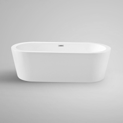 Aifol 67" Inches Modern Freestanding Bathtub Acrylic Soaking SPA Tub for Home, White