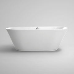 Aifol 65'' Vintage Freestanding Bathtub Soaking SPA Tub – Modern Bath Tub with Contemporary Design, White