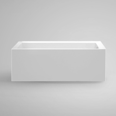 Aifol 59 Inch Small Square Adult Soak Acrylic Bathtub