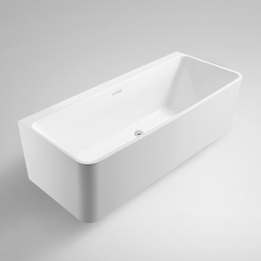 Aifol 71 Inch Modern Acrylic Soaking Deep Square Cheap Bathtub