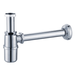 Aifol Chrome Bathroom Basin Sink Bottle Trap Waste Pipe Adjustable Height & Outlet