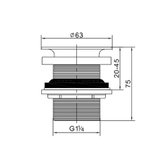 Aifol Grid Drain Vessel Basin Sink Strainers without Overflow Polished Chrome Finish