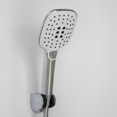 3 Function Increase Pressure Square Hand Held Shower Head