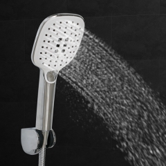 3 Function Increase Pressure Square Hand Held Shower Head