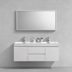 Aifol Hot Sale Bathroom Double Sink Living Room 60" Bath Vanity Cabinet