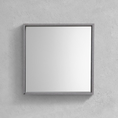 Aifol 28 Inch Square Bathrooms Wall Makeup Framed Mirror