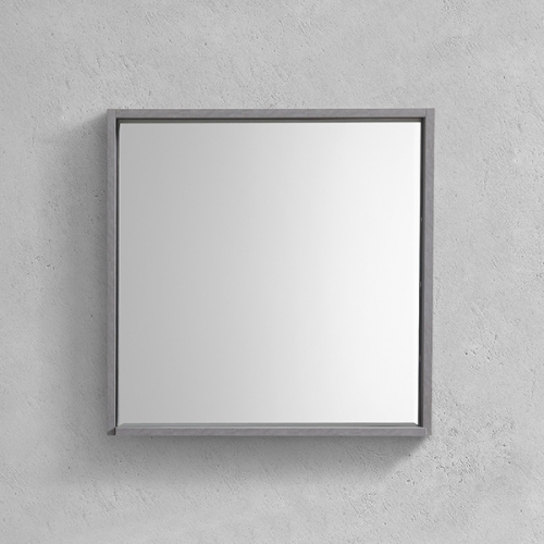 Aifol 28 Inch Square Bathrooms Wall Makeup Framed Mirror