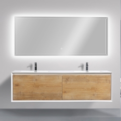 Aifol New Design Modern Bathroom Wash Basin 75" Cabinet