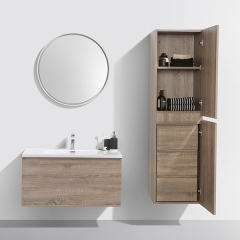 Aifol Modern Wall Mounted Double Sink MDF 36