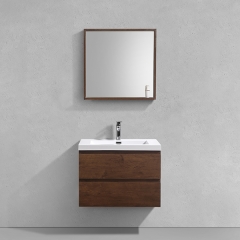 Aifol 36 inch Contemporary Wall Hanging Hotel Lavabo Cabinet Bath Vanity