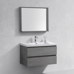 Aifol 36 Inch Wall Hanging Melamine Contemporary Bathroom Vanity