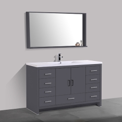 Aifol Luxury 61 Inch Contemporary Double Wash Basin Bathroom Cabinet Stand