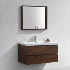 Aifol 42 Inch Luxury Wall Mount Hotel Melamine contemporary bathroom vanity