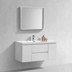 Aifol  Classic Wall Mount White Bathroom Single Sink Home/Hotel 60