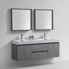 Aifol  Classic Wall Hung Bathroom Double Sink Living Room 60