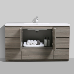 Aifol 61 inch American Style Floor DTC Melamine Bathroom Furniture