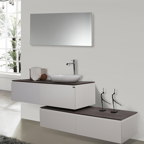 Aifol  New Design 60-inch MDF Single Sink Wall Mounted Bathroom Vanity