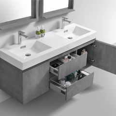 Aifol  Classic Wall Hung Bathroom Double Sink Living Room 60