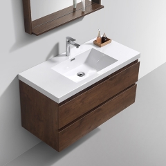 Aifol 42 Inch Luxury Wall Mount Hotel Melamine contemporary bathroom vanity