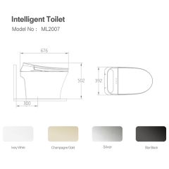 Aifol 300mm/400mm intelligent bathroom luxury smart toilet