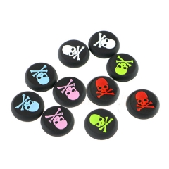 Skull pattern PS4 controller 3D silicon caps/5 colors