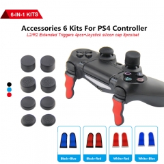 Accessories 6 Kits for PS4 Controller/5 colors