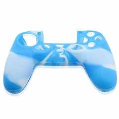 Silicon Case For PS4 Controller/Blue+White
