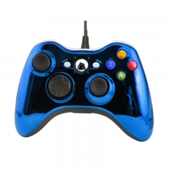 Xbox 360 Wired Controller/Electroplated blue