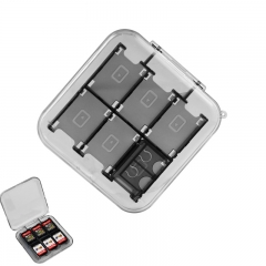 Switch 12in1 Game Card Cartridge Storage Case/Transparent