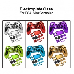 PS4 SLIM 4.0 Controller Replacement Shell/Chrome Red/6 colors