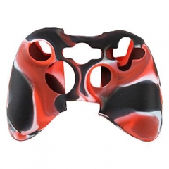 XBOX 360 Controller Silicone Case/Camouflage Black+Red