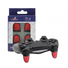 Double Color with rubber L2R2 Extension Trigger For PS4 Controller/4pcs/Red