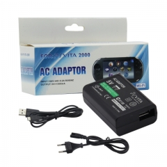 PS Vita 2000 AC Adapter With USB Cable/EU Plug