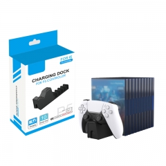 PS5 Controller charging dock/Black/White