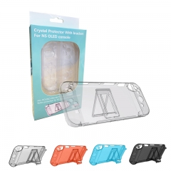 Switch OLED Protective Crystal Case with Bracket/Mix color