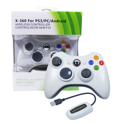 XBOX 360/PC 2.4G Wireless Controller/White