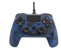 PS4/PC Wired Controller with Sensor Function/camouflage Blue