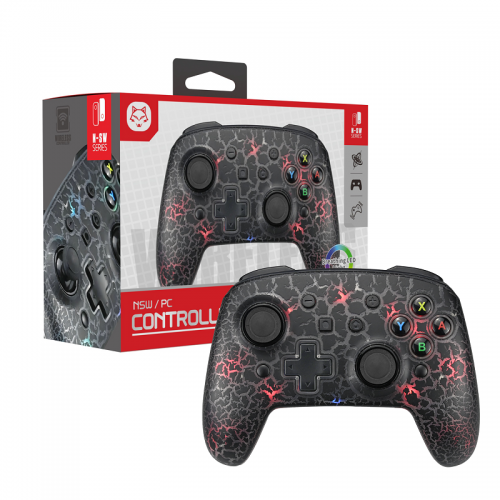 Switch/Switch LITE /PC/IOS/Android/Steam LED  breathing lighting  Wireless controller -Elephant print black