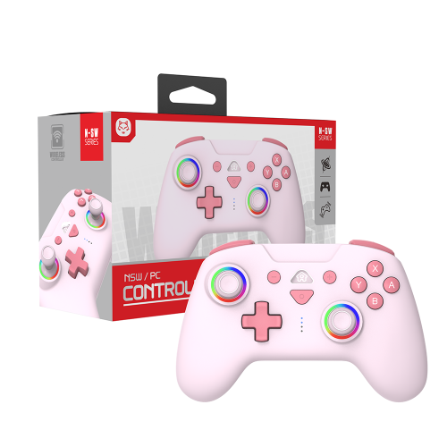 Switch/Lite/Oled/PC/IOS/Android/Steam RGB Breathing Lighting Wireless Controller/pink Switch/Lite/Oled/PC/IOS/Android/Steam RGB Breathing Lighting Wireless Controller/pink