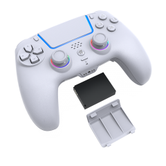 RGB LED Wireless Removable Battery Controller For PS4/PC