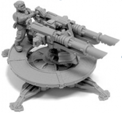 ASTRA MILITARUM SABRE DEFENCE PLATFORM WITH LASCANNON