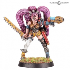 Necromunda MAD DONNA Ulanti Escher Gang 1995 (Resin)