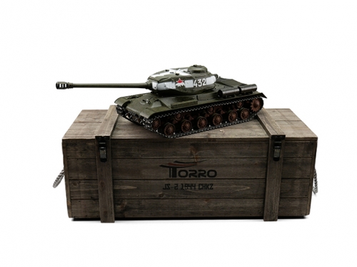 1:16 Torro Russian IS-2 RC Tank 2.4GHz Airsoft Metal Edition PRO Green