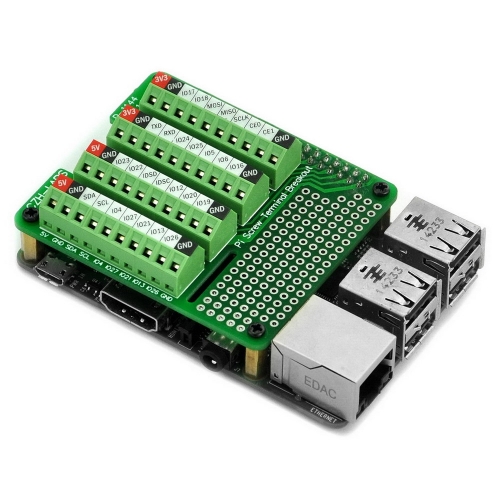 CZH-LABS Pi Screw Terminal Block Breakout Module, for Raspberry Pi.