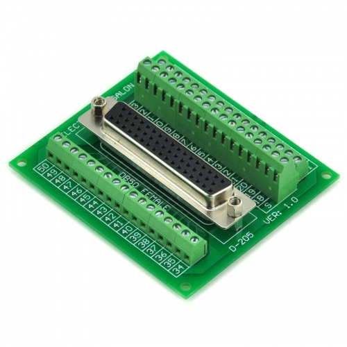 ELECTRONICS-SALON D-SUB DB50 Female Header Breakout Board, DSUB.