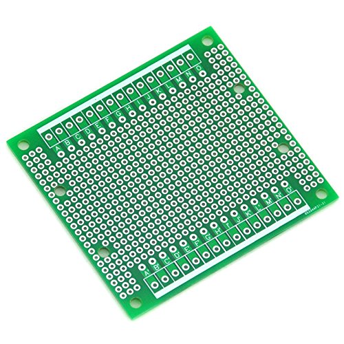 ELECTRONICS-SALON 1PCS Double-Side Prototype PCB,Universal Board, 77.4x72mm.