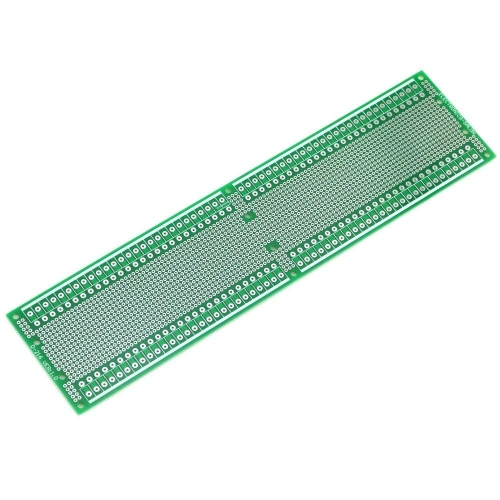 ELECTRONICS-SALON 1PCS Double-Side Prototype PCB,Universal Board, 296x72mm.