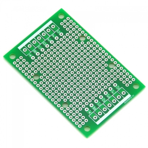 ELECTRONICS-SALON 1PCS Double-Side Prototype PCB,Universal Board, 47.4x72mm.